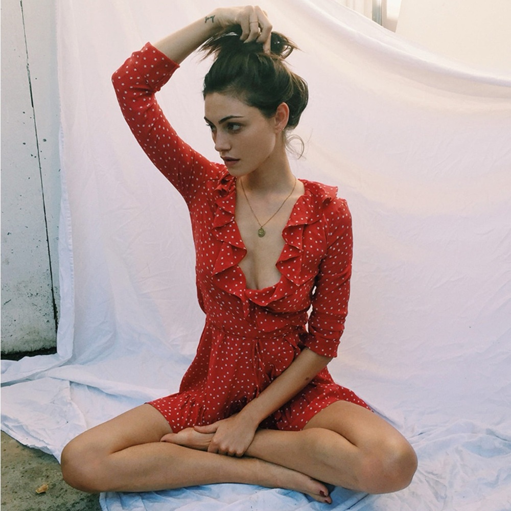 Realisation Alexandra Red & White Star Dress